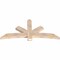 Ekena Millwork Alberta Smooth Timber Gable Bracket, Douglas Fir, 72"W x 33"H x 3 1/2"D x 5 1/2"F, 11/12 Pitch GBW072X33X0406ALB00SDF - alternate 4